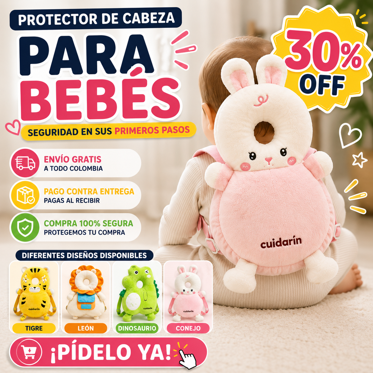BagBaby® Mochila Protectora De Cabeza Cuidarin