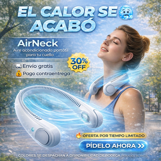 AirNeck® Ventilador y Enfriador de Aire para Cuello Portátil