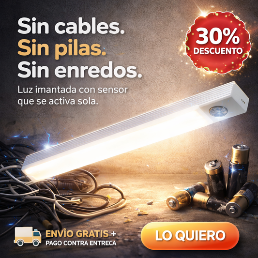 LightYa! Lámpara Imantada Recargable con Sensor de Movimiento