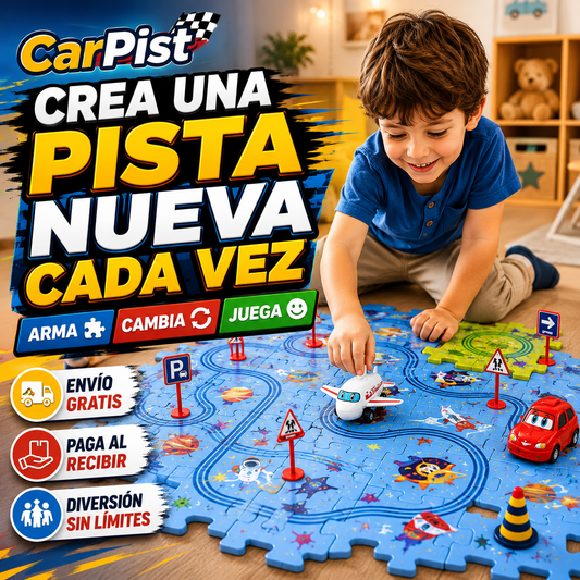 CarPist® Pista De Rompecabezas Carrito 25 Pcs