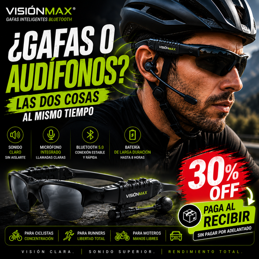VisionMax® Gafas Bluetooth Manos Libres Polarizadas